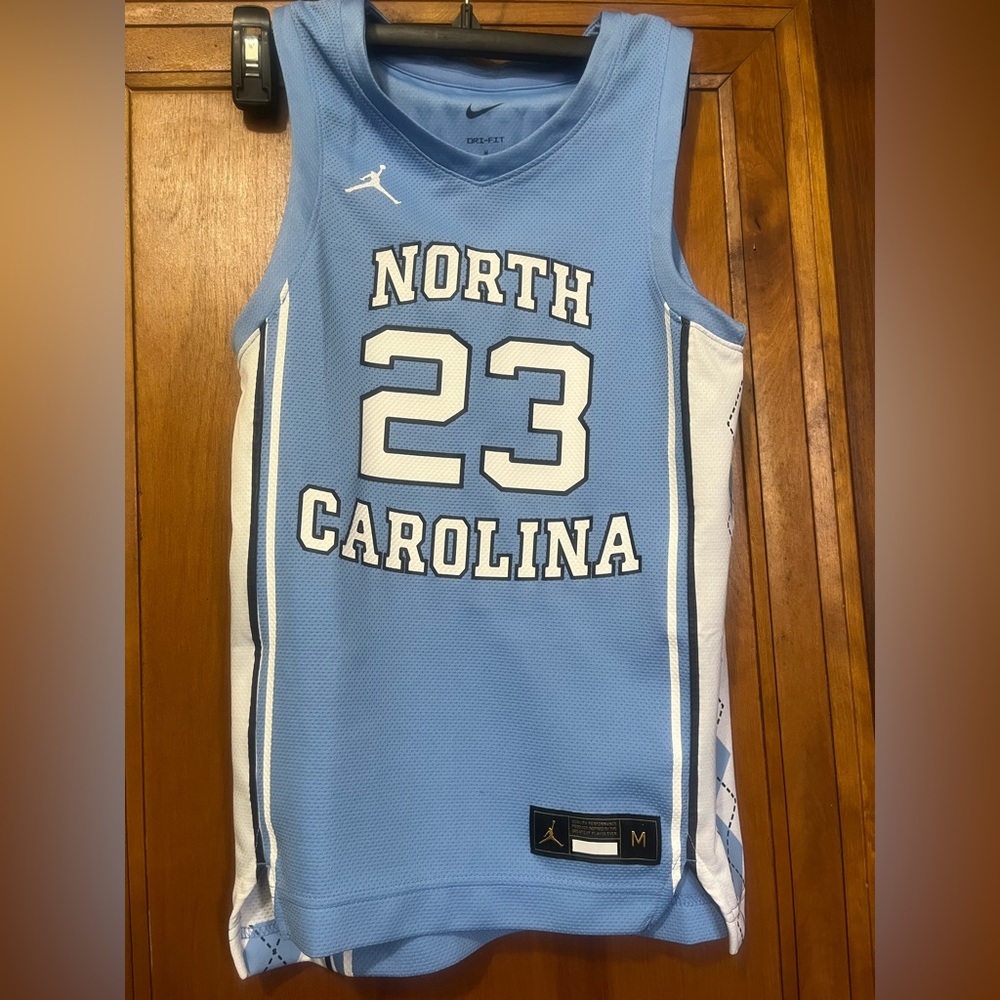 Nike Light Blue Dri-FIT Basketball Jersey with Black Logo